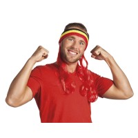 Zweetband België met rood haar