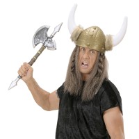 Viking of ridder bijl met speer