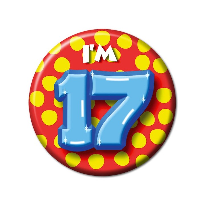 button zeventien 17 jaar verjaardag