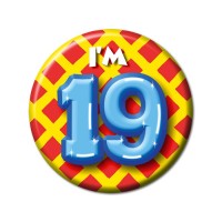 button negentien 19 jaar verjaardag
