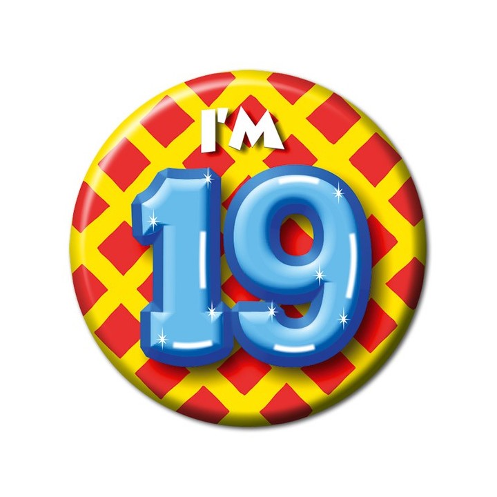 button negentien 19 jaar verjaardag