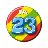 button 23 jaar verjaardag