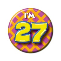 button 27 jaar verjaardag