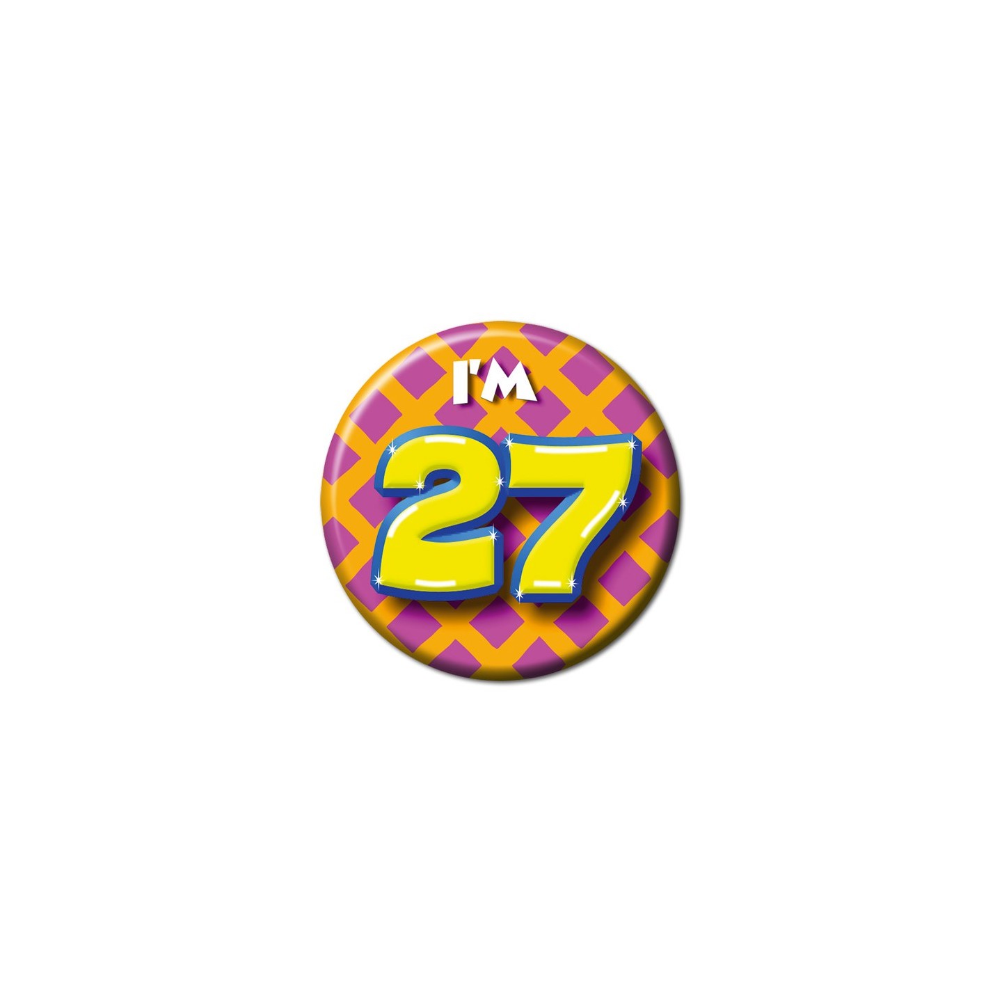 button 27 jaar verjaardag