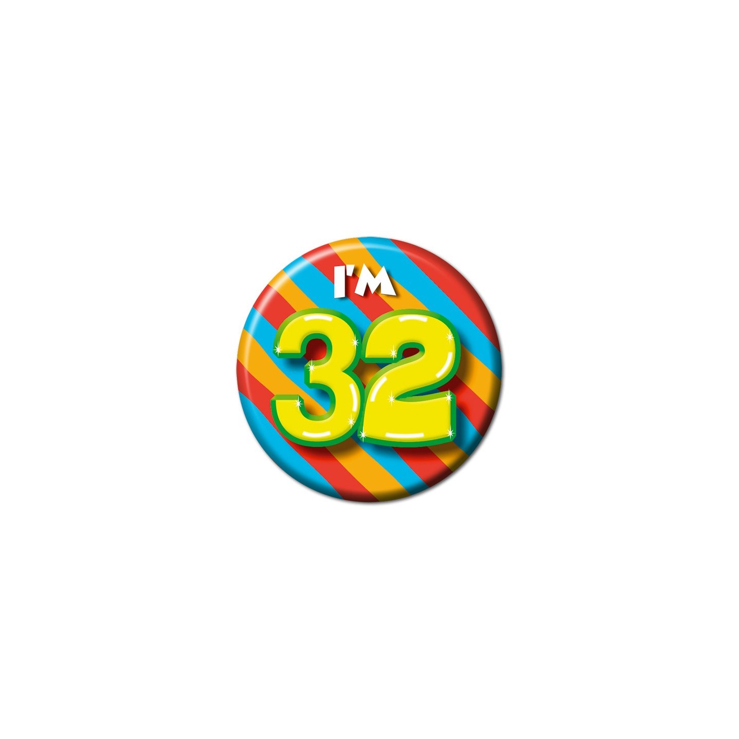 button 32 jaar verjaardag