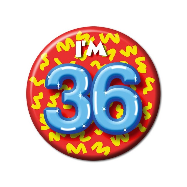 button 36 jaar verjaardag