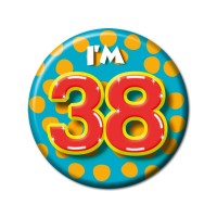 button 38 jaar verjaardag