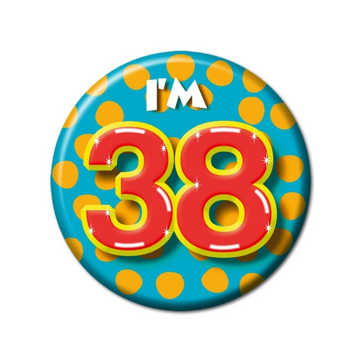 button 38 jaar verjaardag