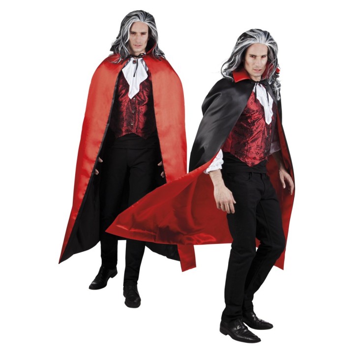 zwarte rode cape halloween vampier dracula kleding kostuums