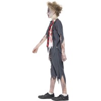 Zombie schooljongen kostuum pak halloween horror kleding
