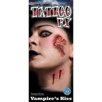 Halloween tattoo neptattoo plaktattoo wond Vampire Kiss