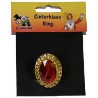Sinterklaas ring accessoires ovaal verstelbaar