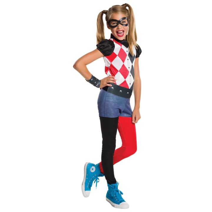 Harley Quinn kostuum pak kind  DC Superhero Girls superhelden kleding carnavalskostuum