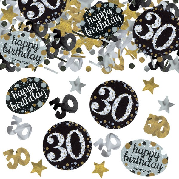 Hedendaags Verjaardag tafel confetti 30 jaar | Jokershop.be feestwinkel GR-67