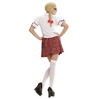 schoolmeisje nerd kostuum uniform carnavalkleding verkleedkleding verkleedkledij carnavalskostuum carnavalspak