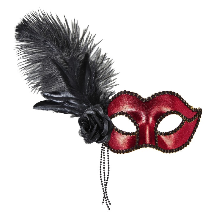 Venetiaans oogmasker Carnaval masker rood