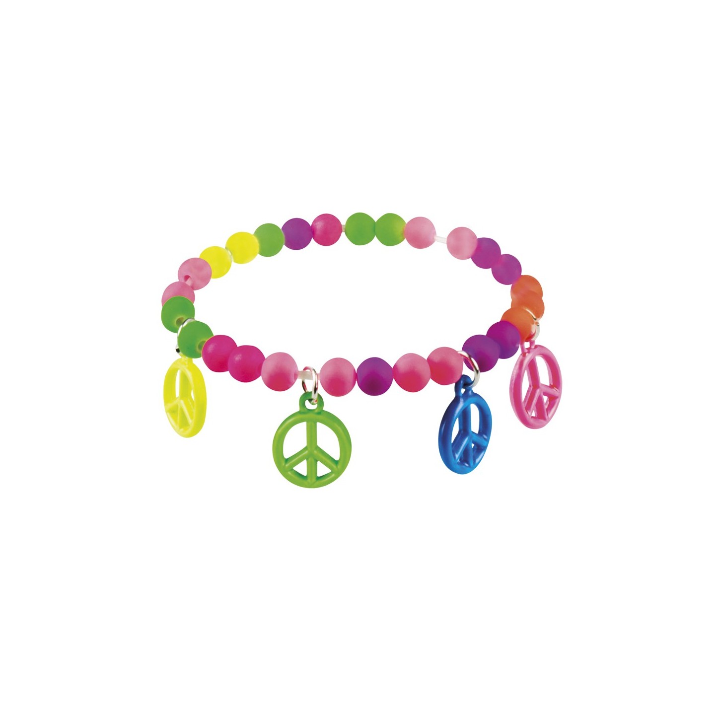 Hippie armbnd peace teken row