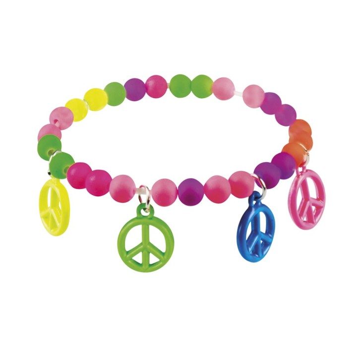 Hippie armbnd peace teken row