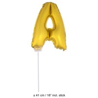 Letter ballon goud letter A 41cm