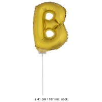 Letter ballon goud letter B 41cm