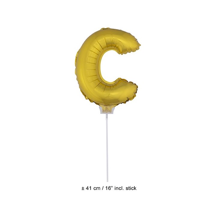 Letter ballon goud letter C 41cm