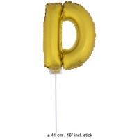 Letter ballon goud letter d 41cm