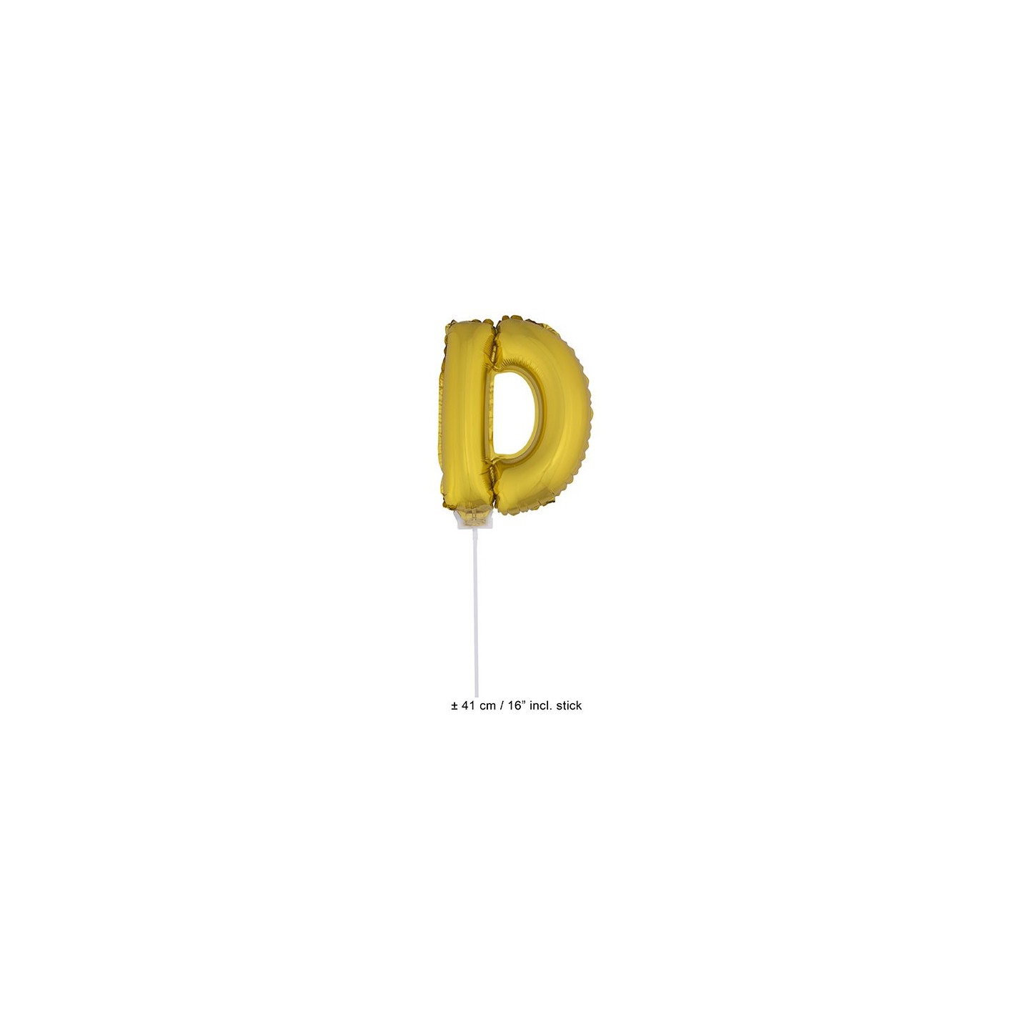 Letter ballon goud letter d 41cm