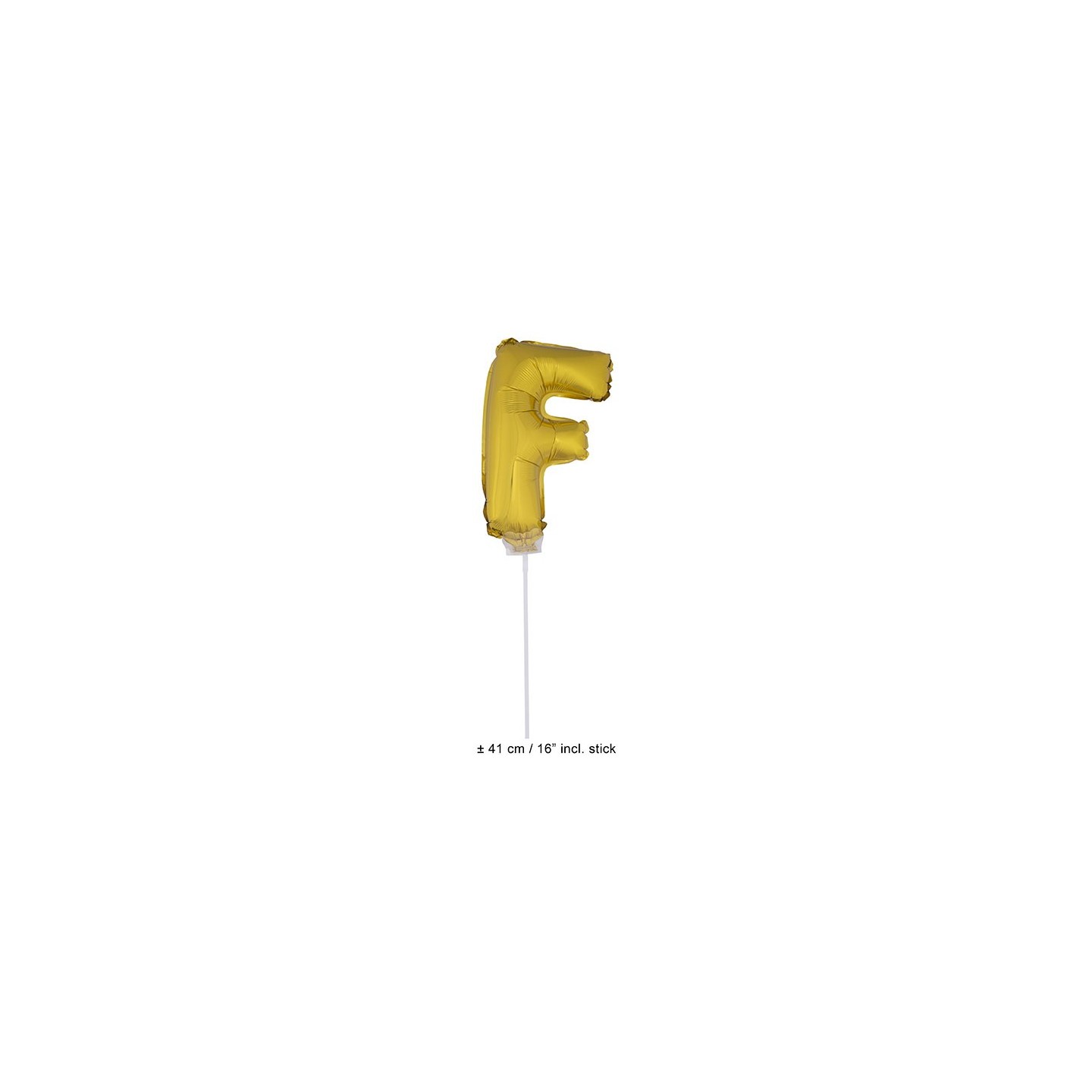 Letter ballon goud letter f 41cm