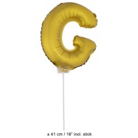 Letter ballon goud letter g 41cm