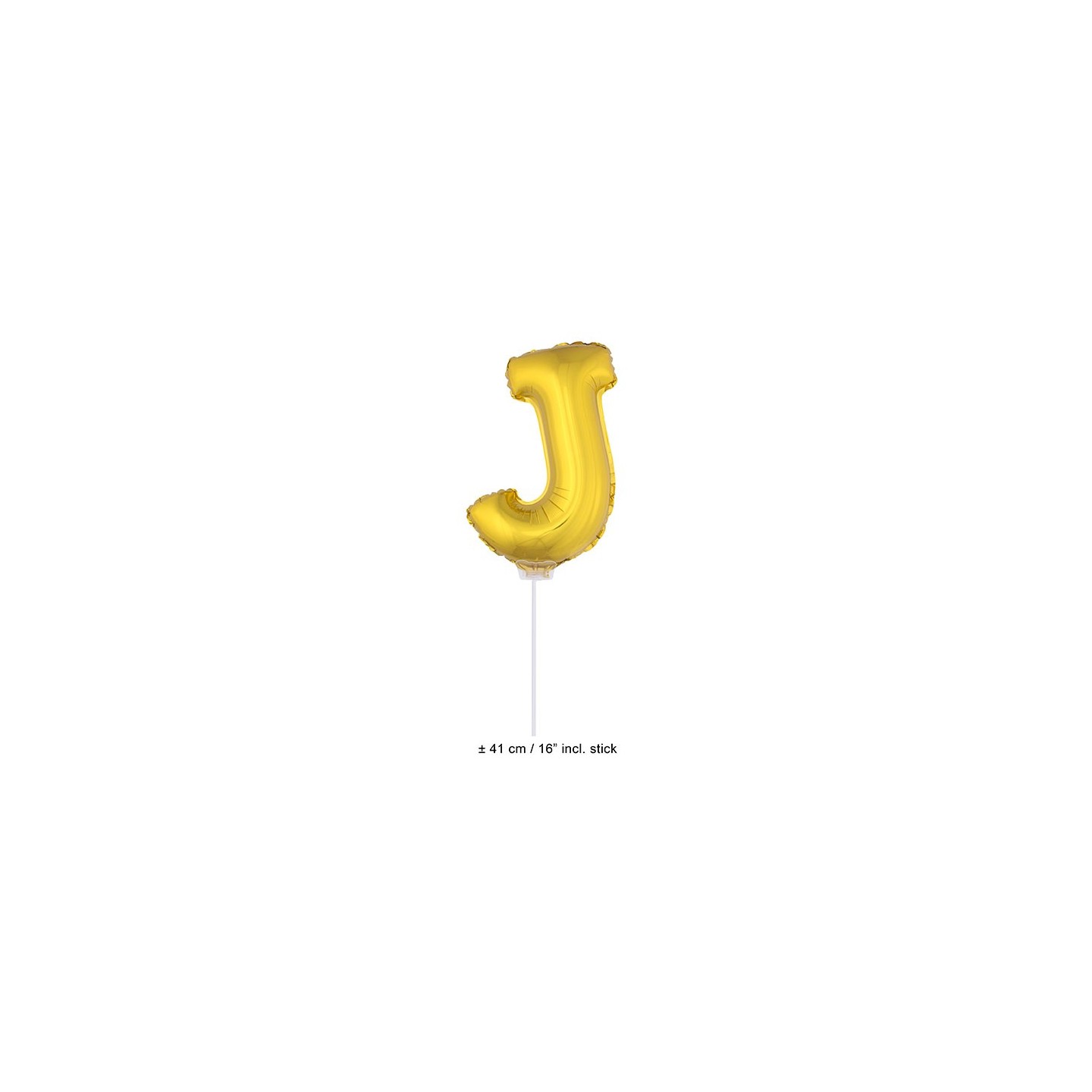 Letter ballon goud letter j 41cm