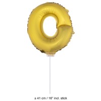 Letter ballon goud letter o 41cm