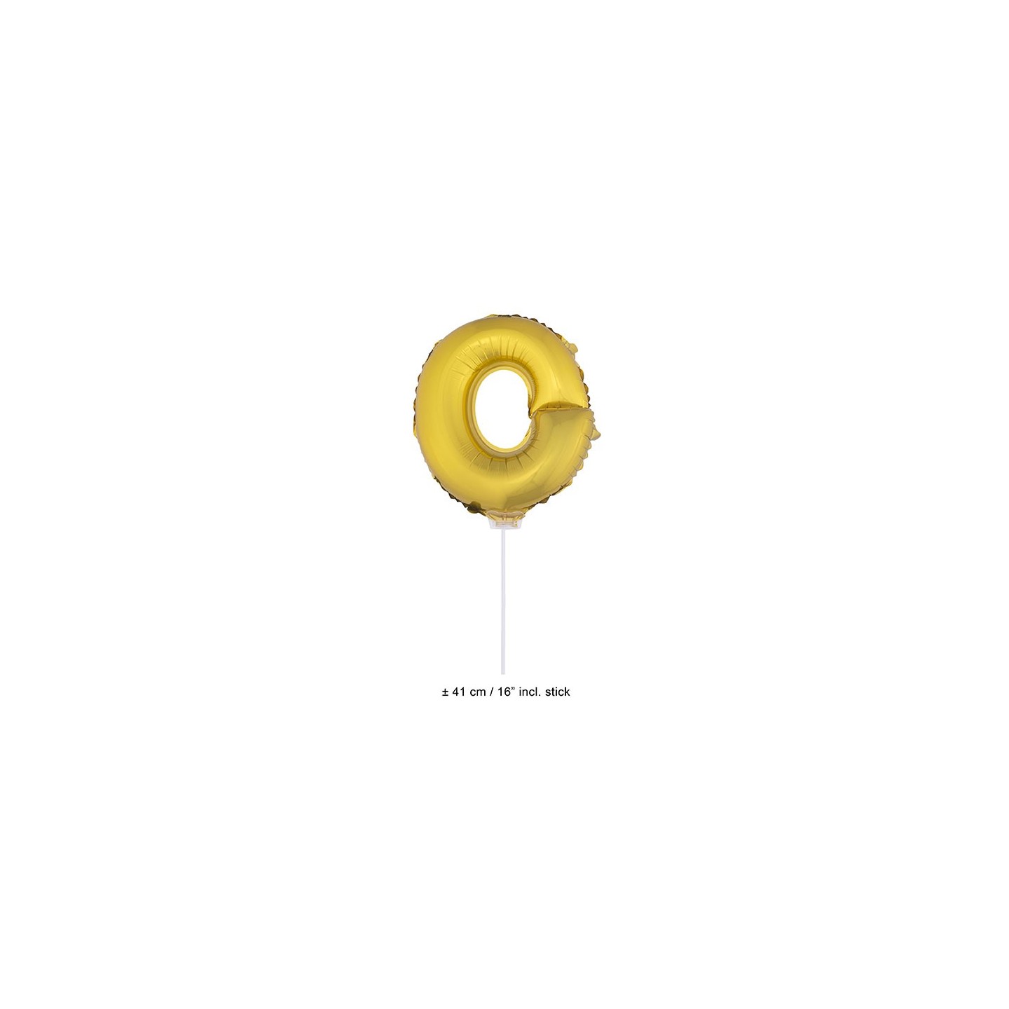 Letter ballon goud letter o 41cm