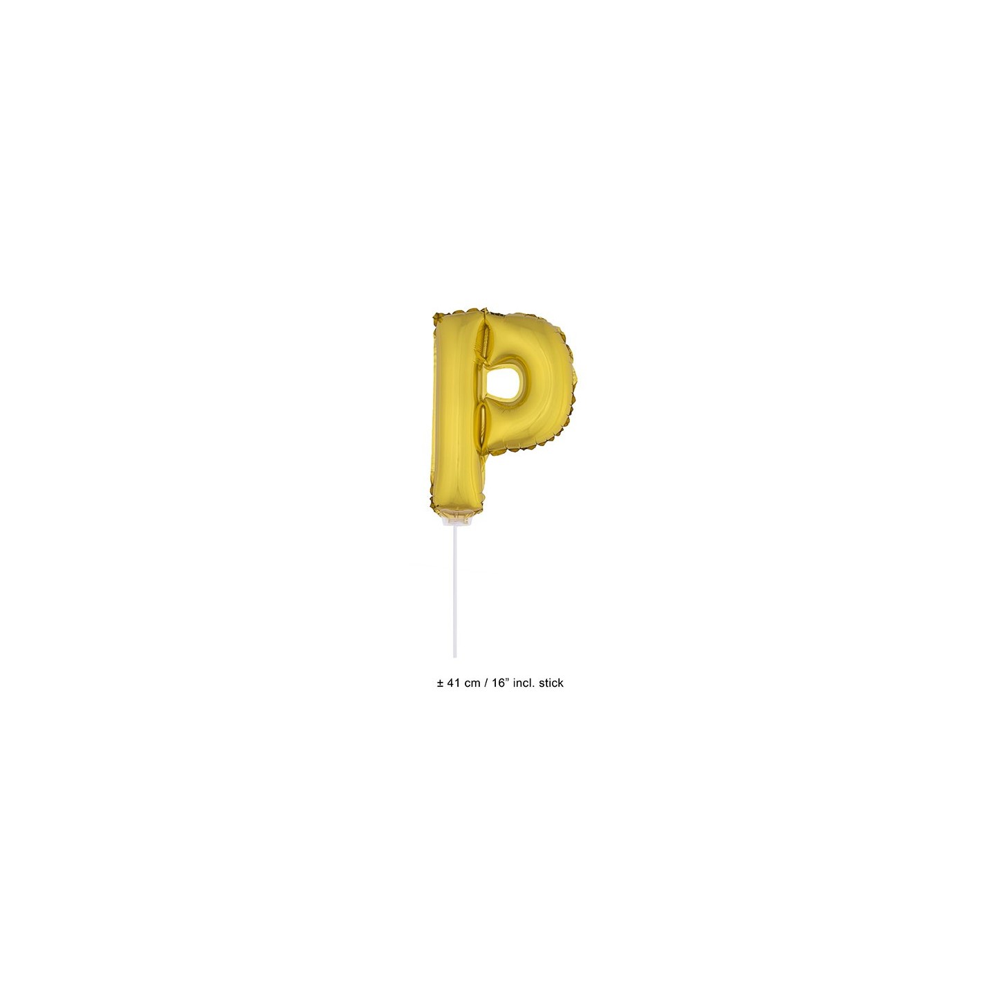 Letter ballon goud letter p 41cm