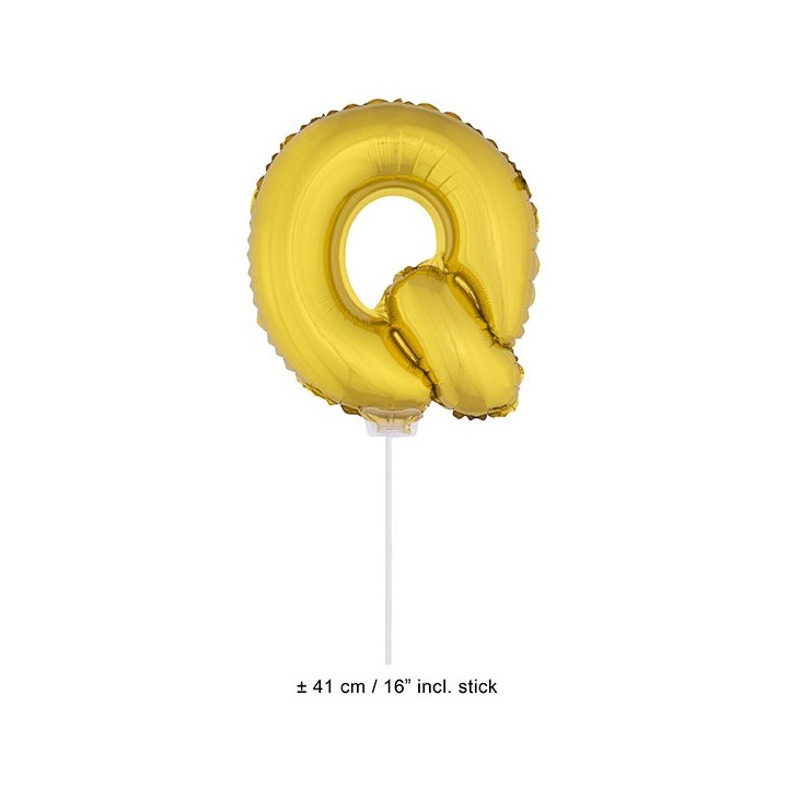 Letter ballon goud letter q 41cm