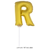 Letter ballon goud letter r 41cm