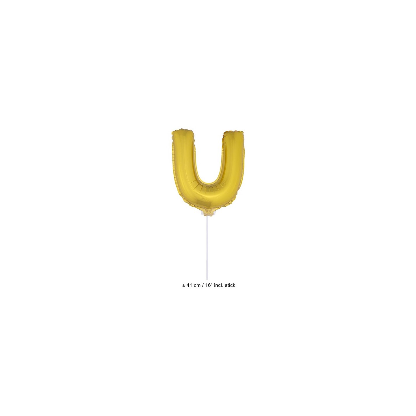 Letter ballon goud letter u 41cm