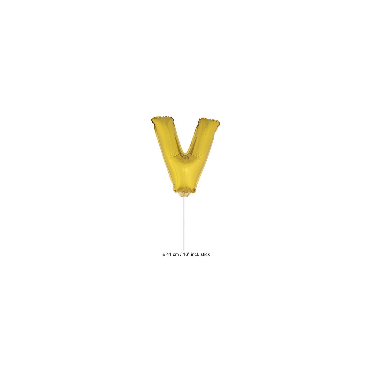 Letter ballon goud letter v 41cm