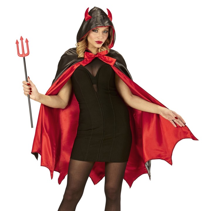 Duivel cape carnaval halloween kostuum