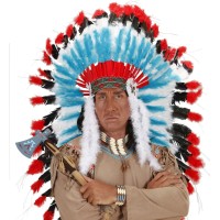 halsketting choker indiaan opperhoofd wild west