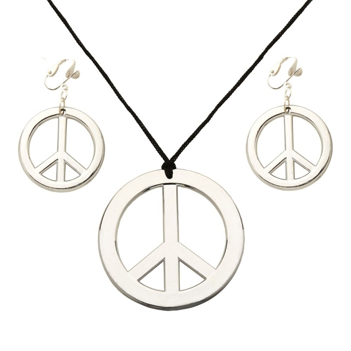 accesoires ketting oorbellen hippie peace love
