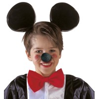 Mickey Mouse neus zwart schuim 5cm