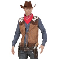 Cowboy gilet heren Western vest bruin