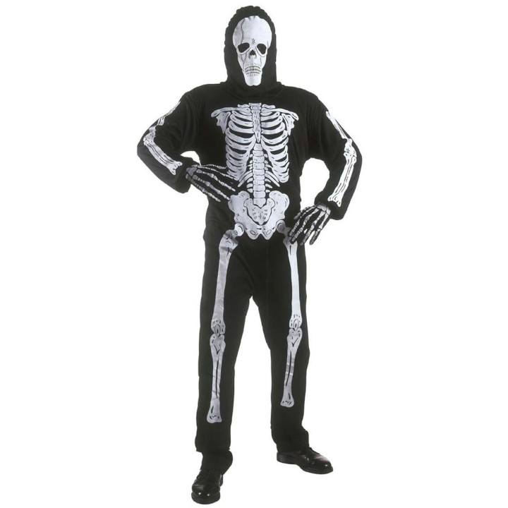 Skelet pak kind masker halloween kostuum