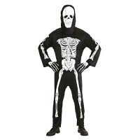 Skelet kostuum heren halloween pak