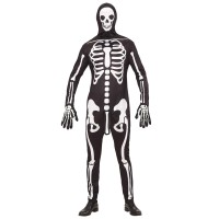 skelet pak heren halloween kostuum