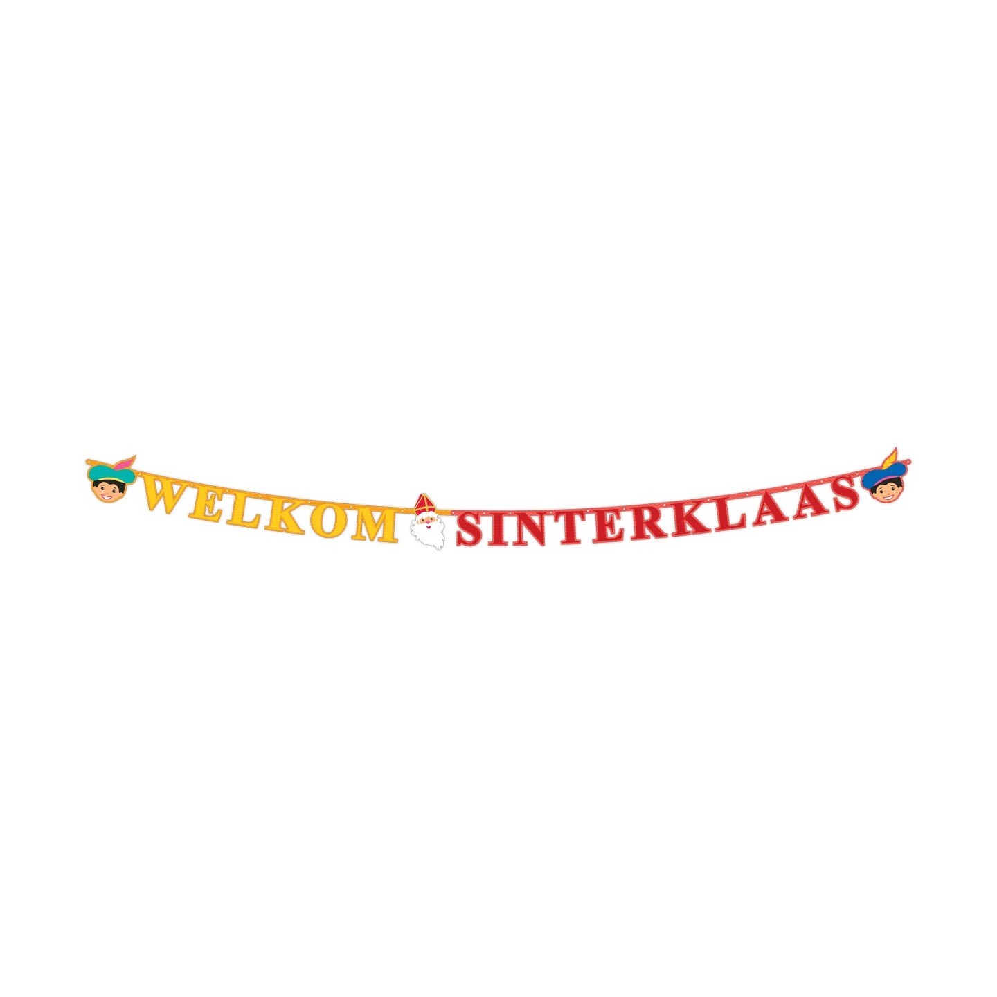 Letterslinger welkom Sinterklaas  versiering decoratie