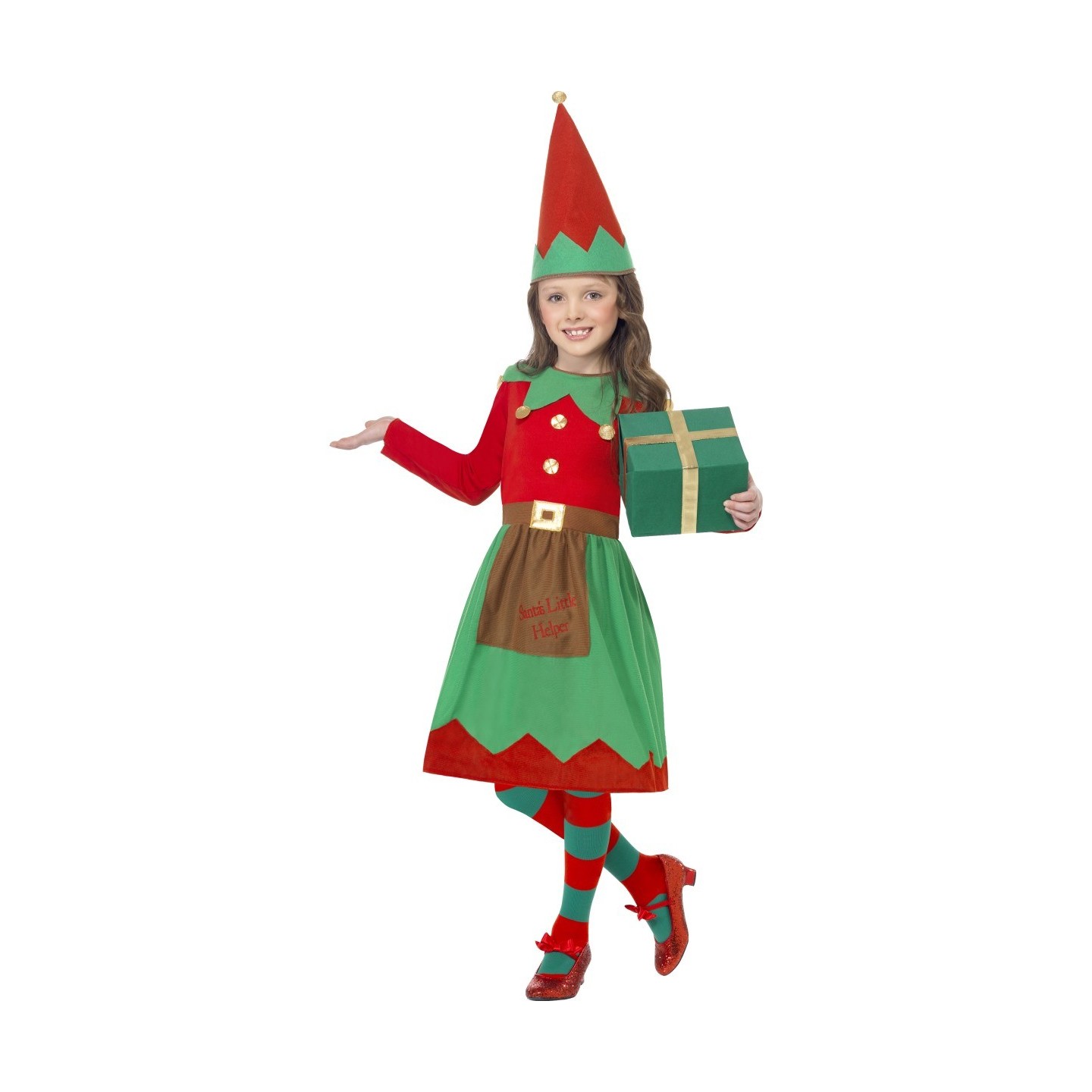 Gezichtsvermogen biologisch enthousiast Kerstelf jurkje kind | Jokershop.be - Kerst verkleedkleding