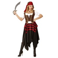 Piraten jurk dames carnaval kostuum
