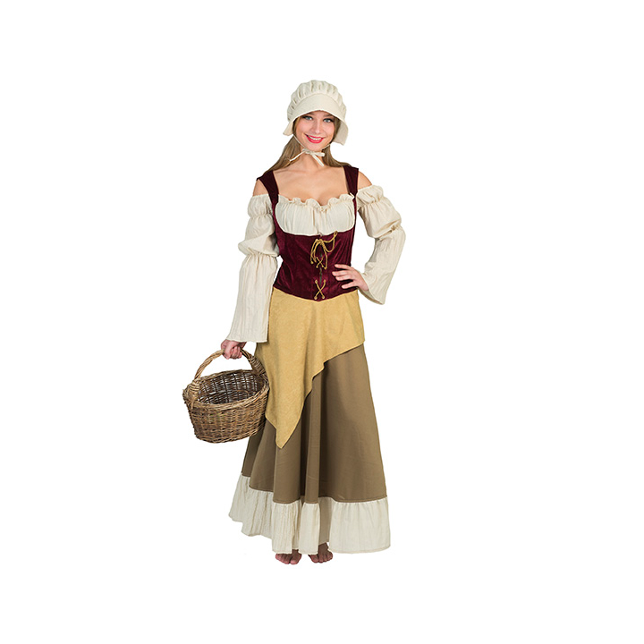 Breugel kostuum dames Middeleeuwse boerin kleding