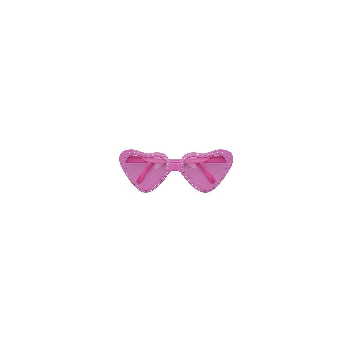 hartjes bril carnaval feestbril roze